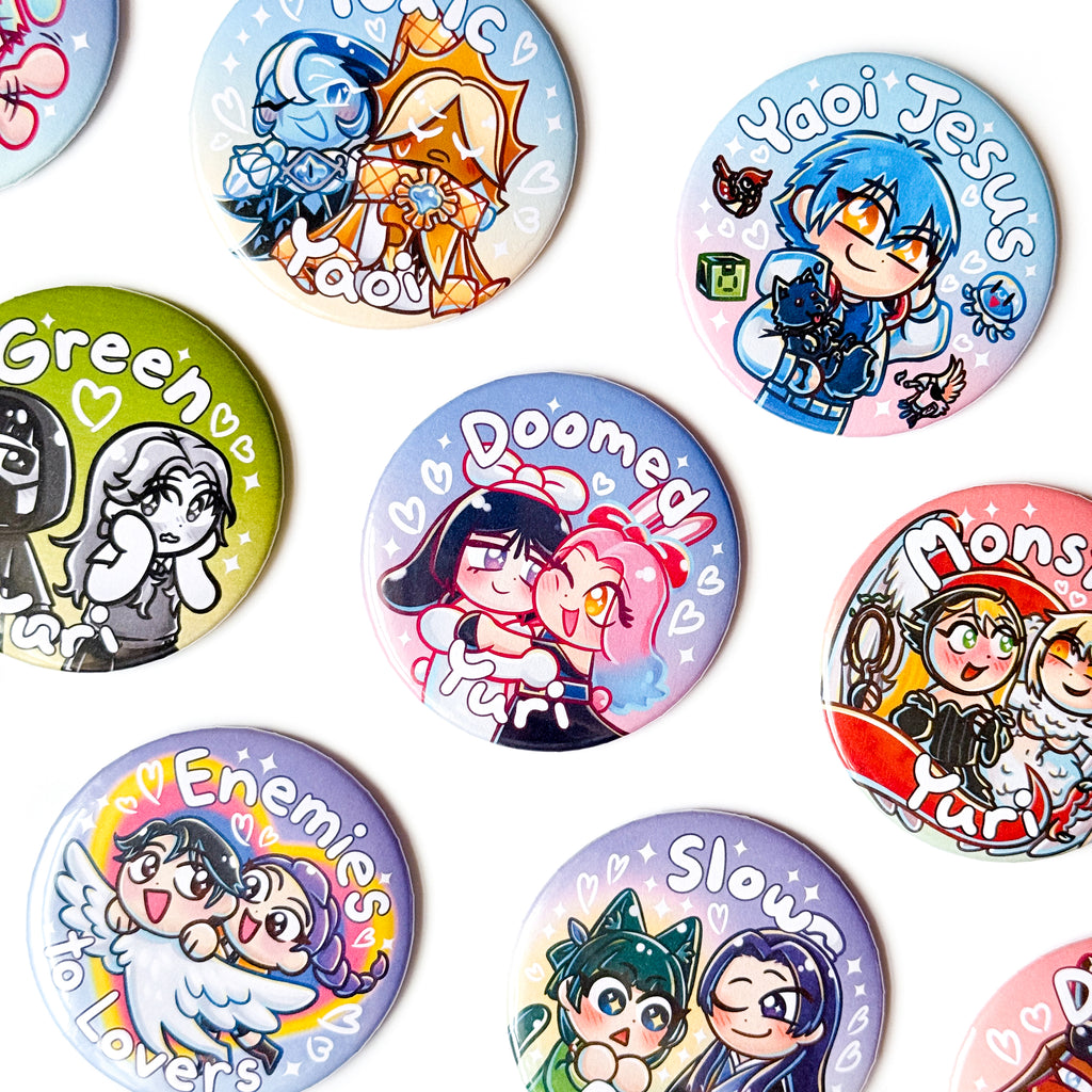 Aoba Yaoi Jesus Button