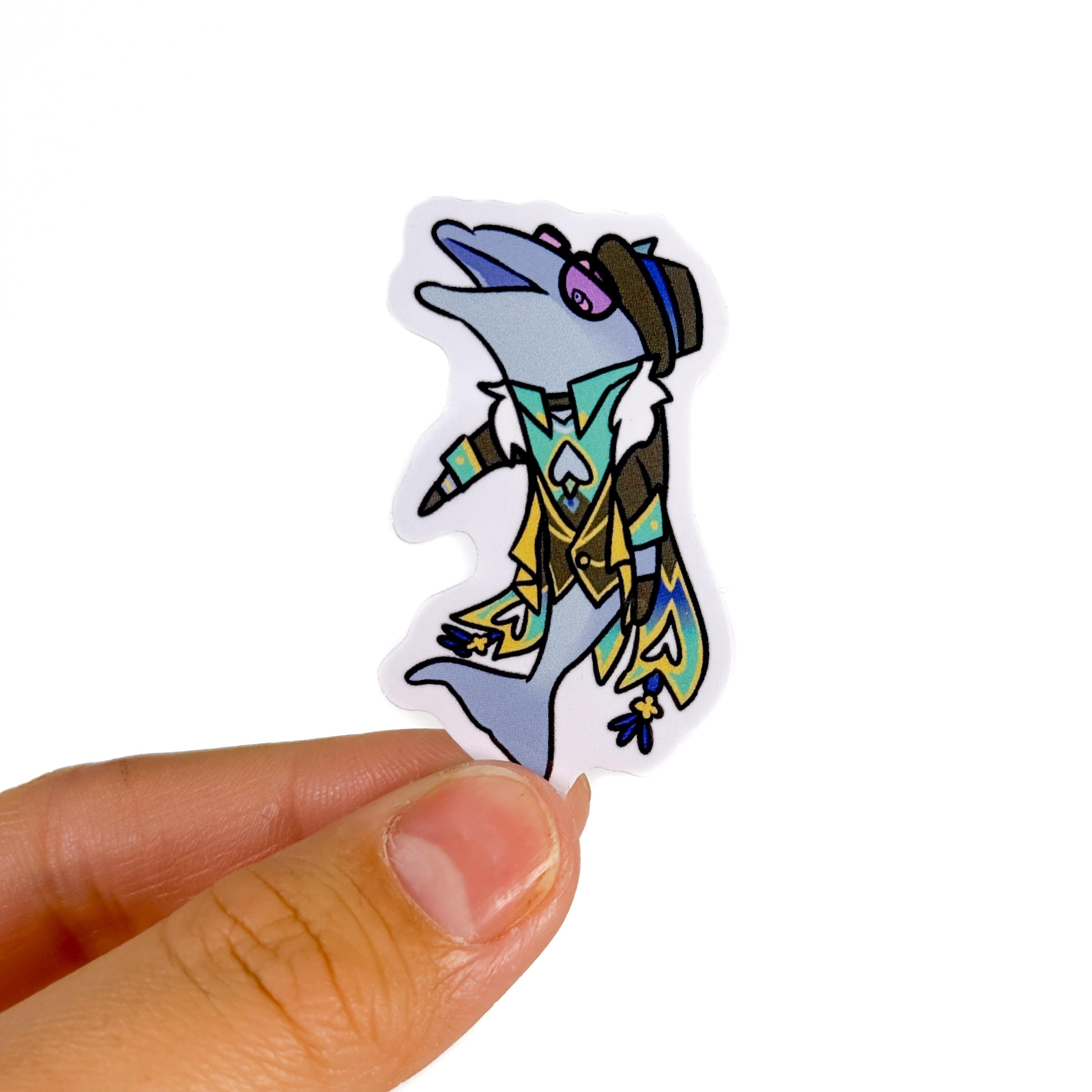 Aventurine Dolphin Sticker