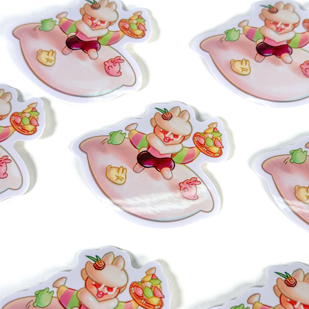 Moon Rabbit Cookie Sticker