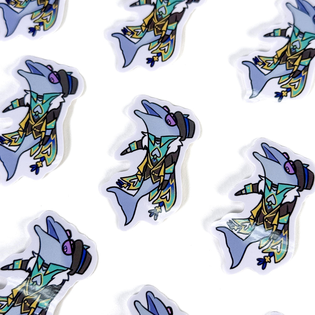 Aventurine Dolphin Sticker
