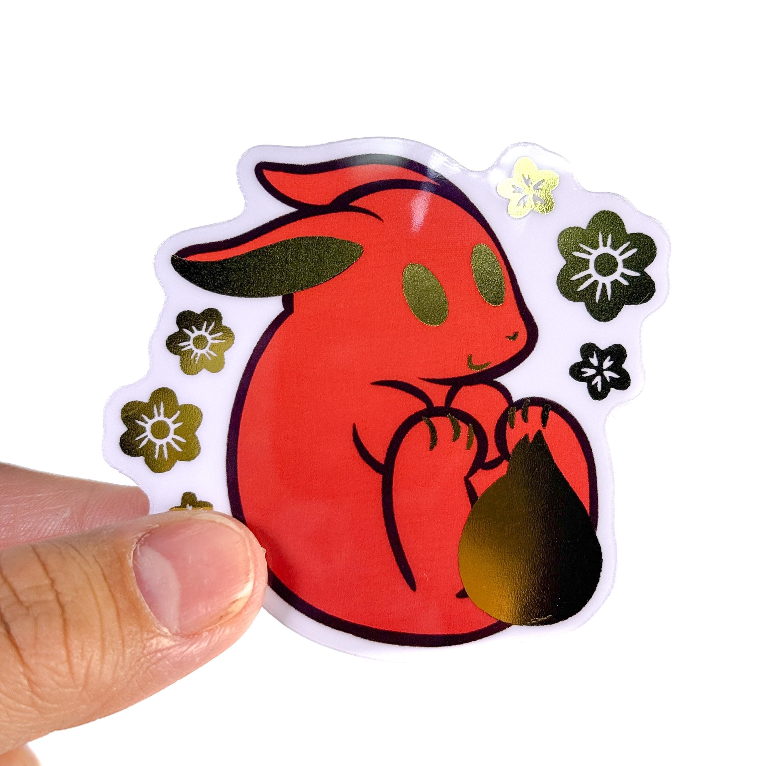 Gold Foil Rabbit Sticker