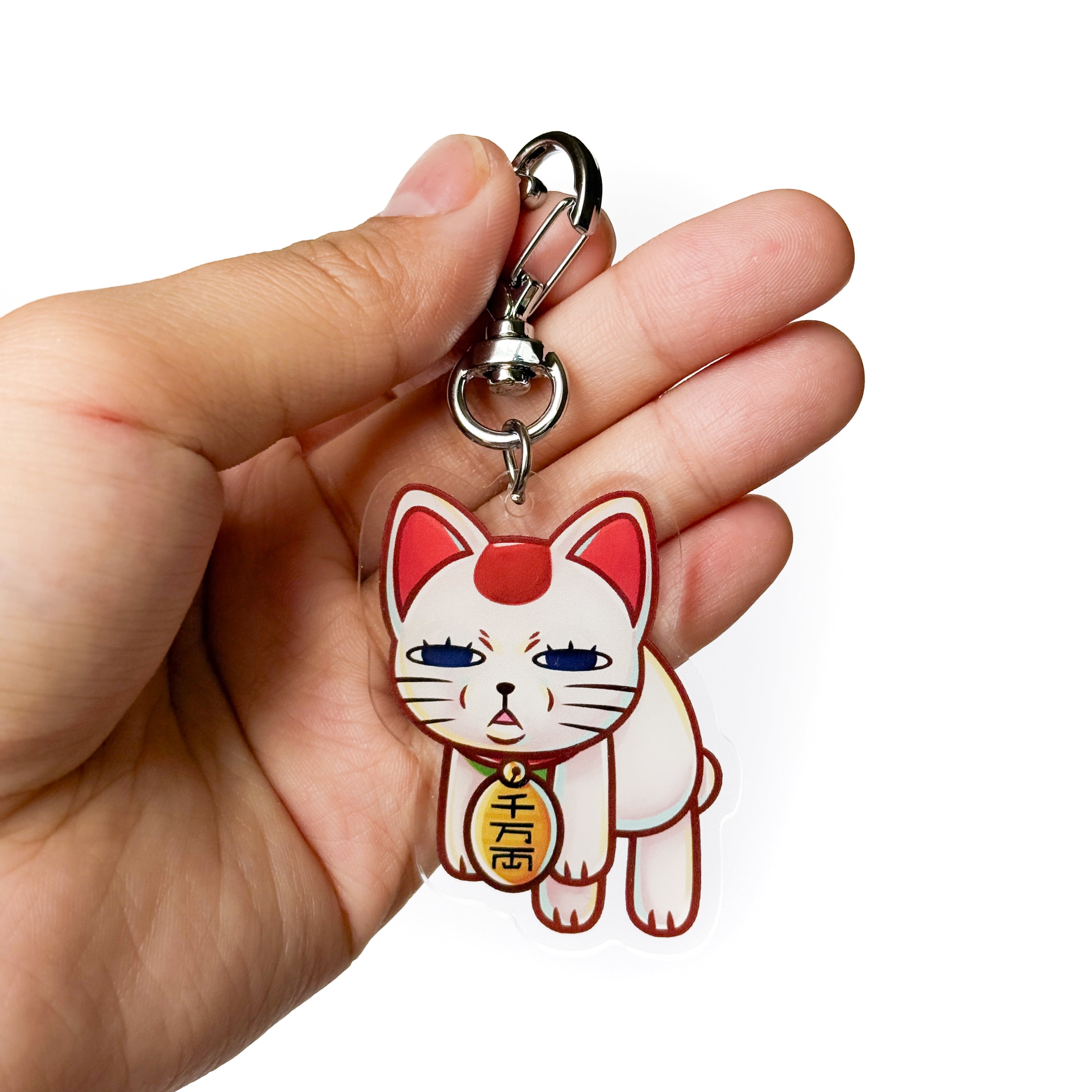 Lucky Cat Acrylic Charm