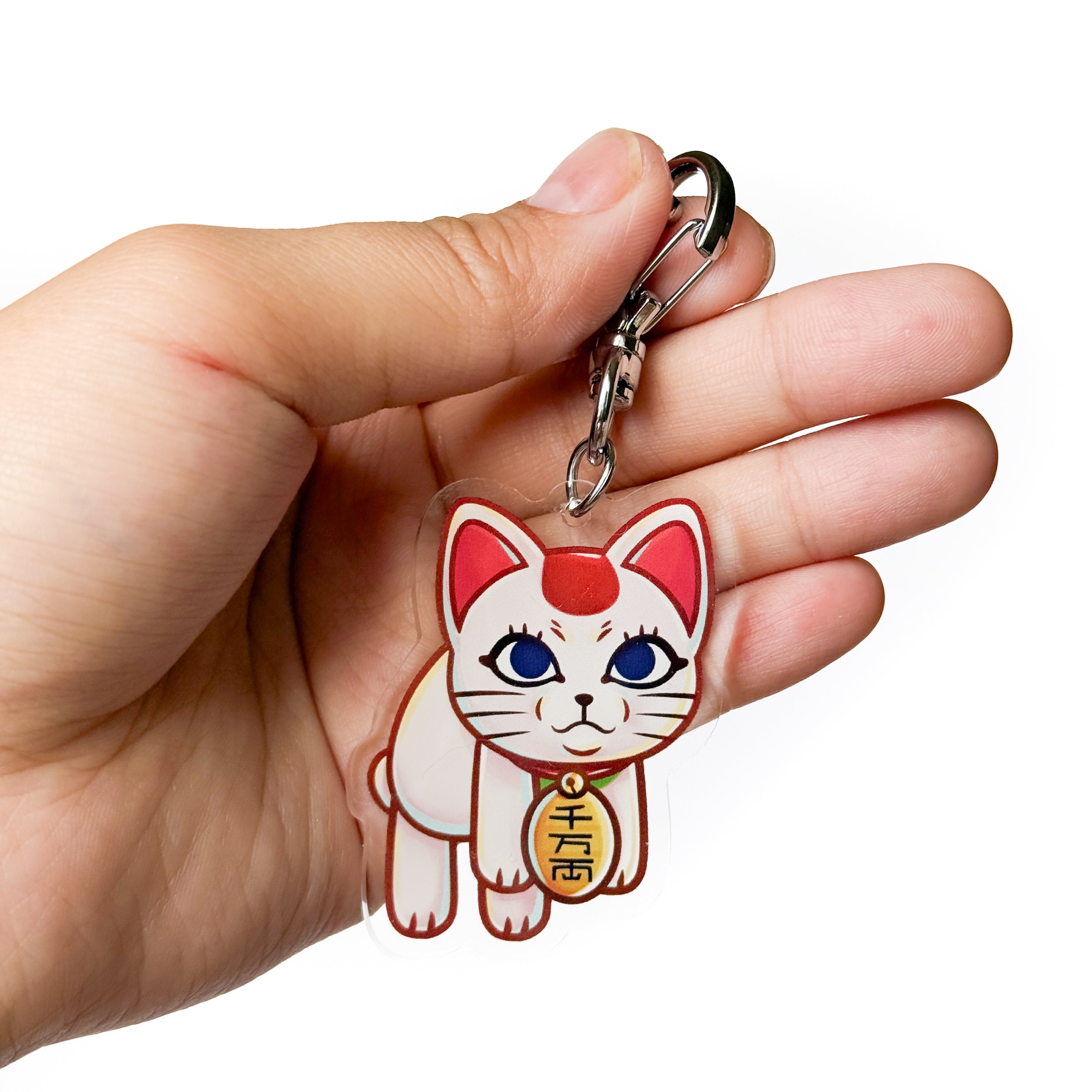 Lucky Cat Acrylic Charm