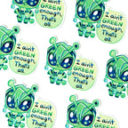 GREEN Zanka Sticker