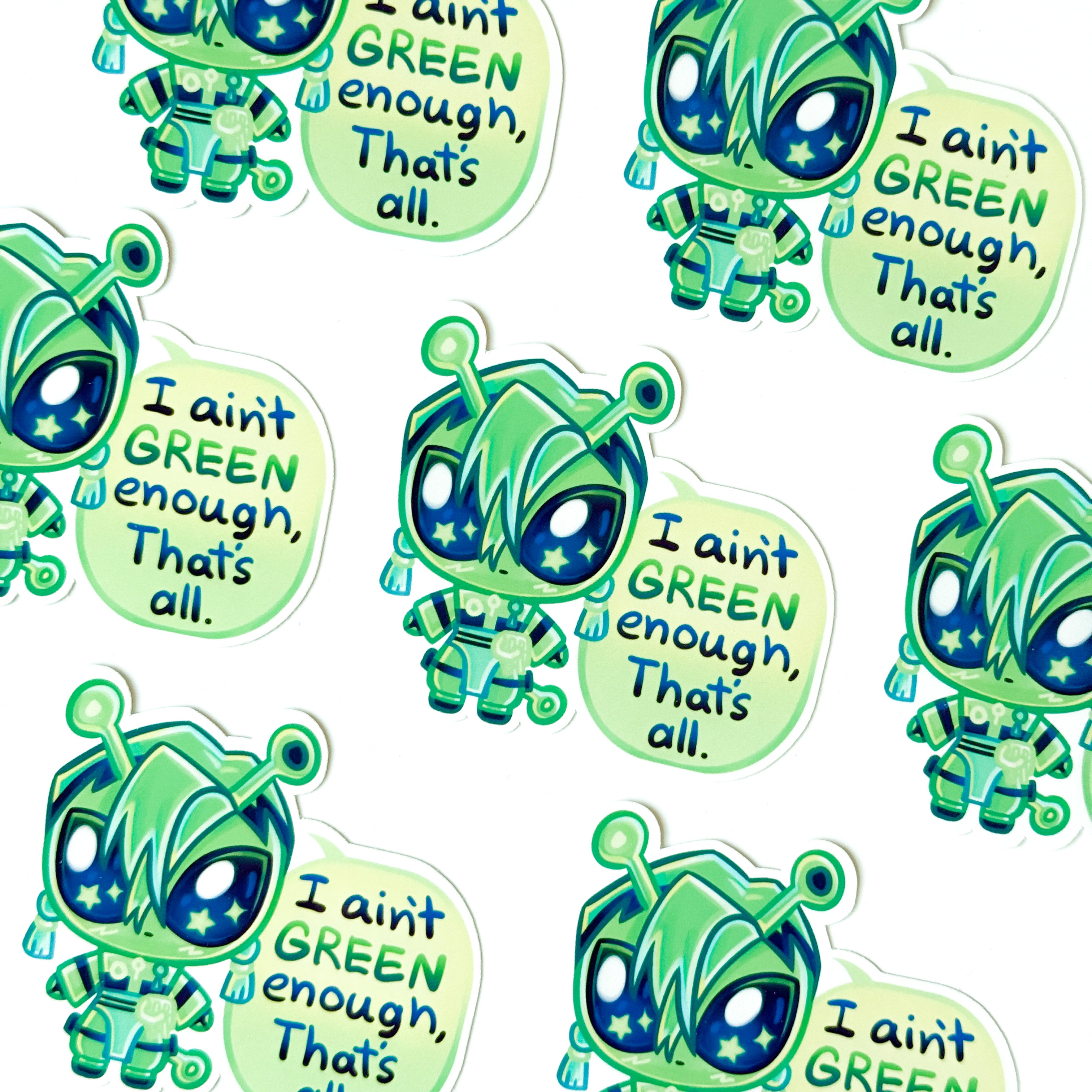 GREEN Zanka Sticker