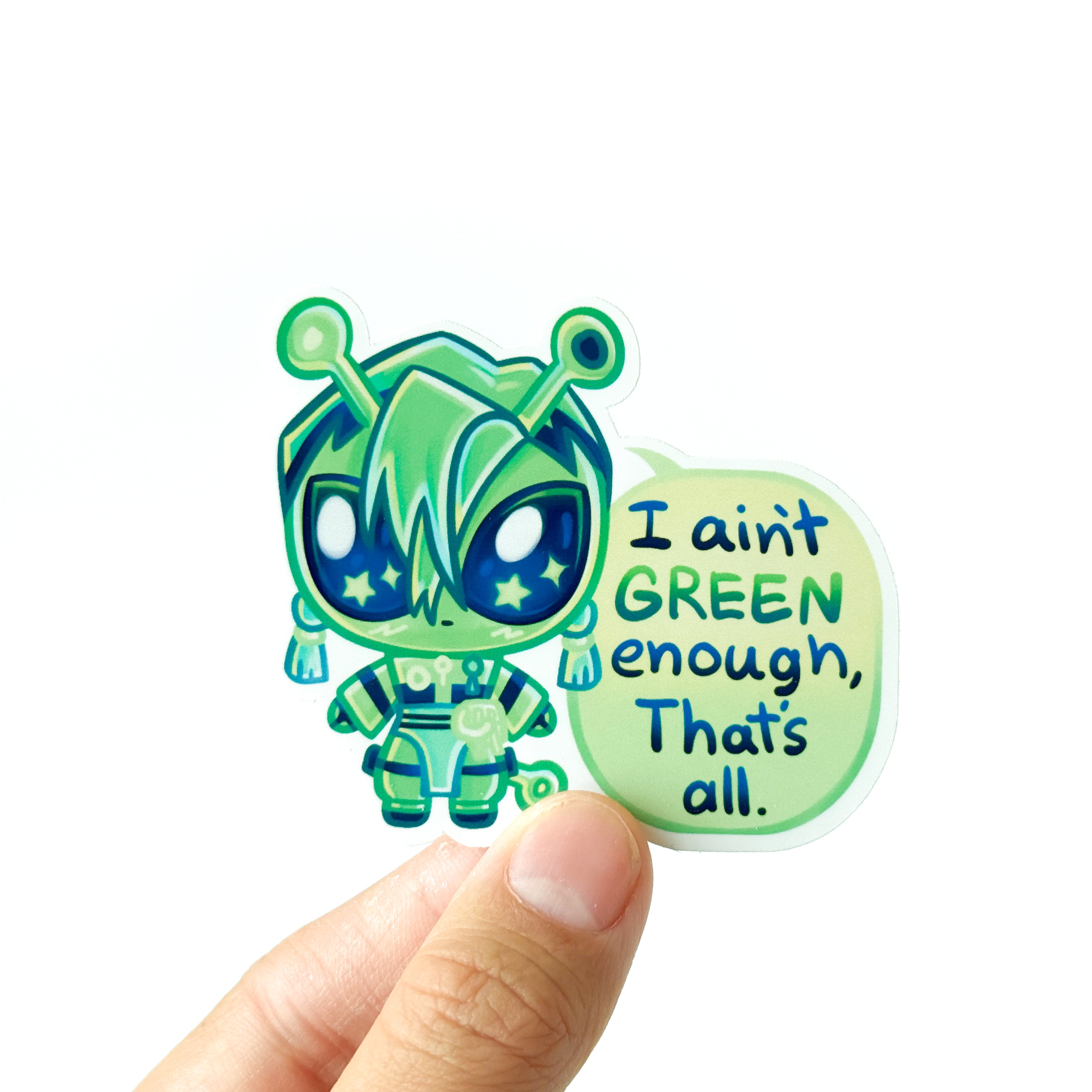 GREEN Zanka Sticker
