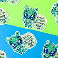 GREEN Zanka Sticker