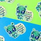 GREEN Zanka Sticker