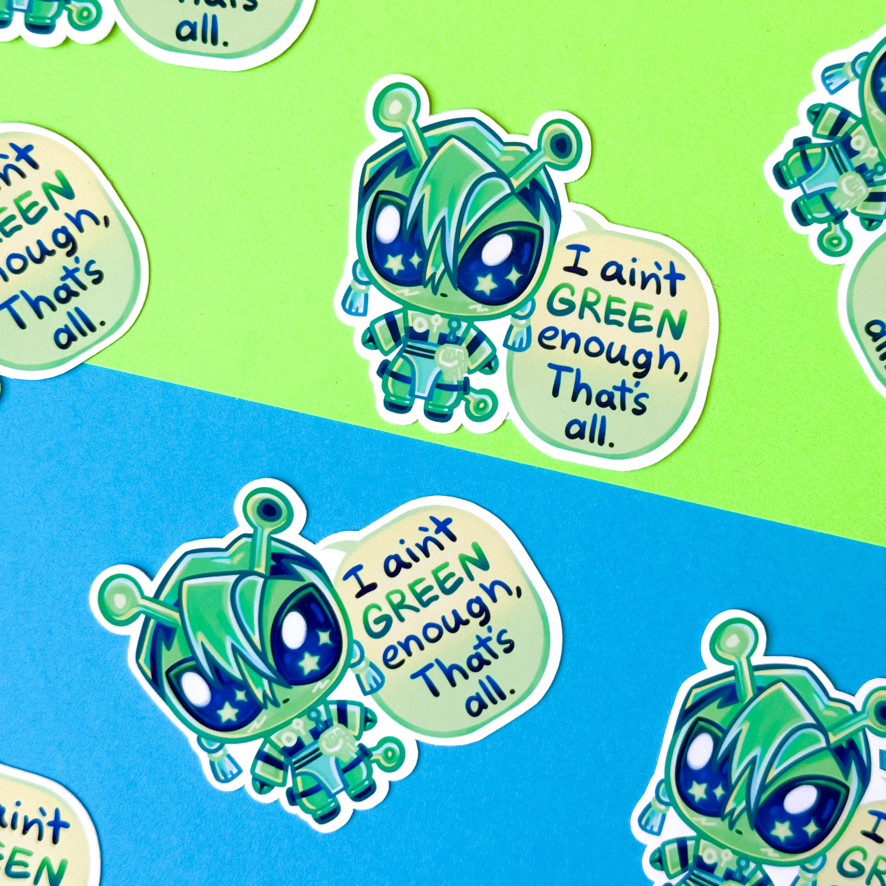 GREEN Zanka Sticker