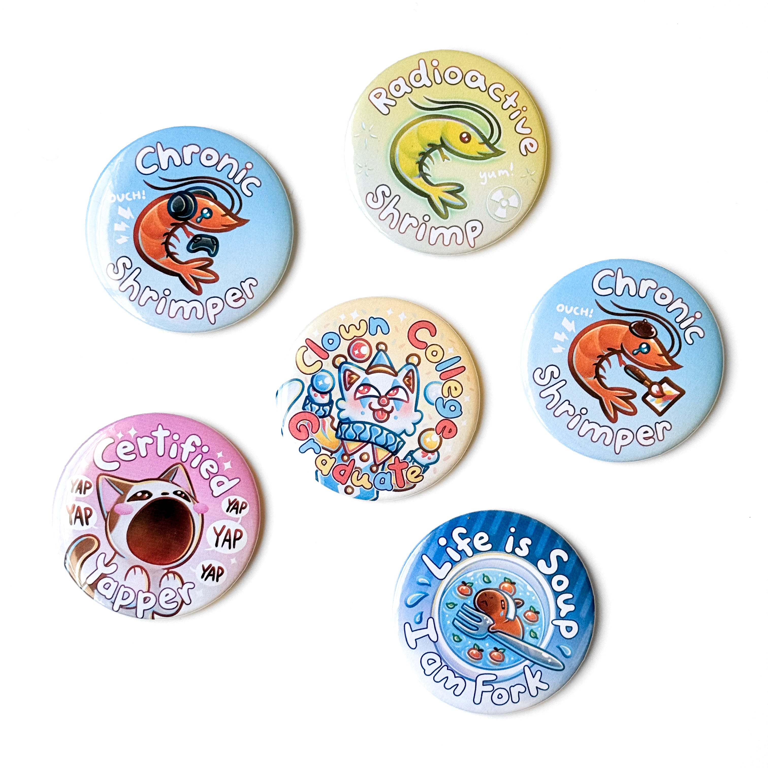 Original Art Buttons