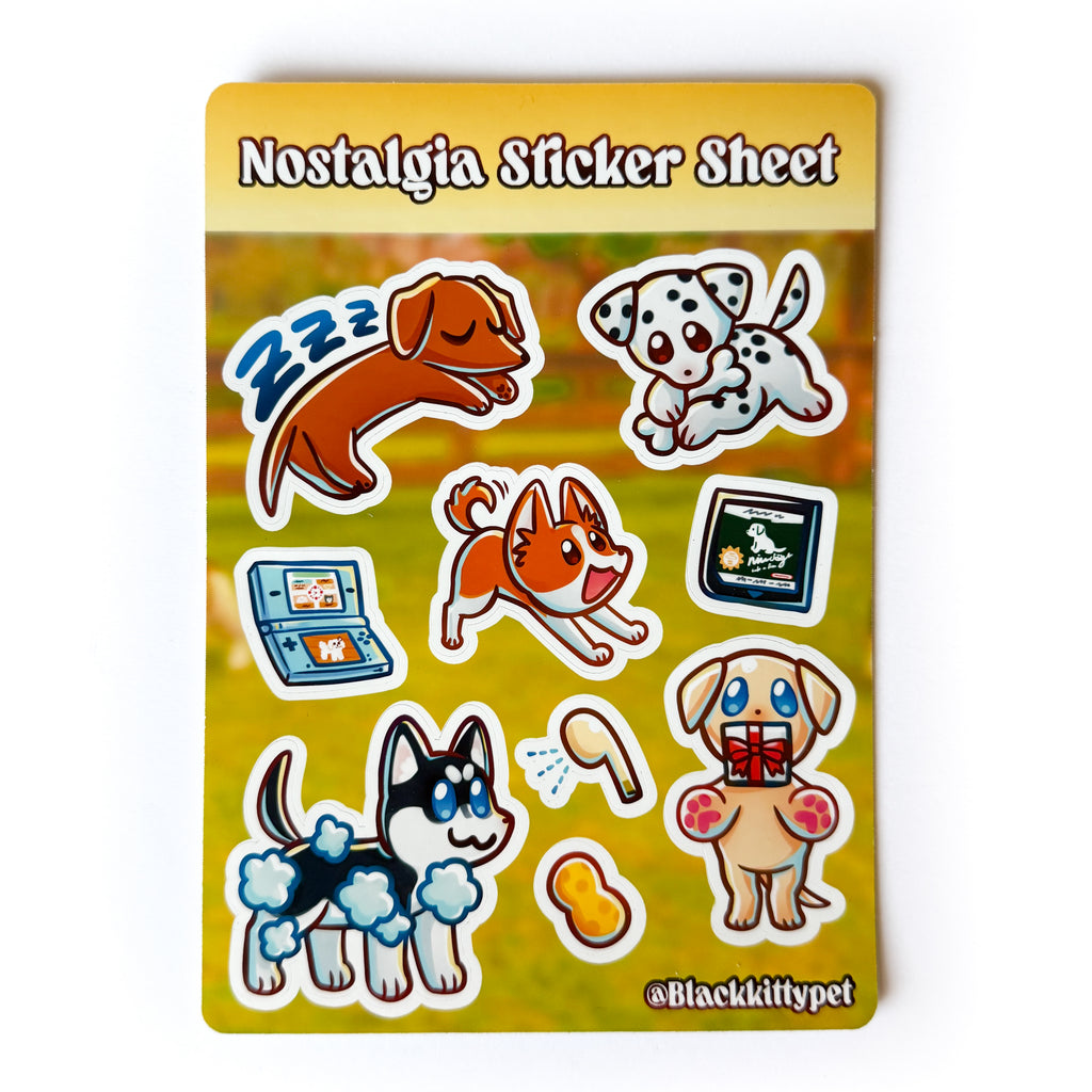 Nintendogs Sticker Sheet