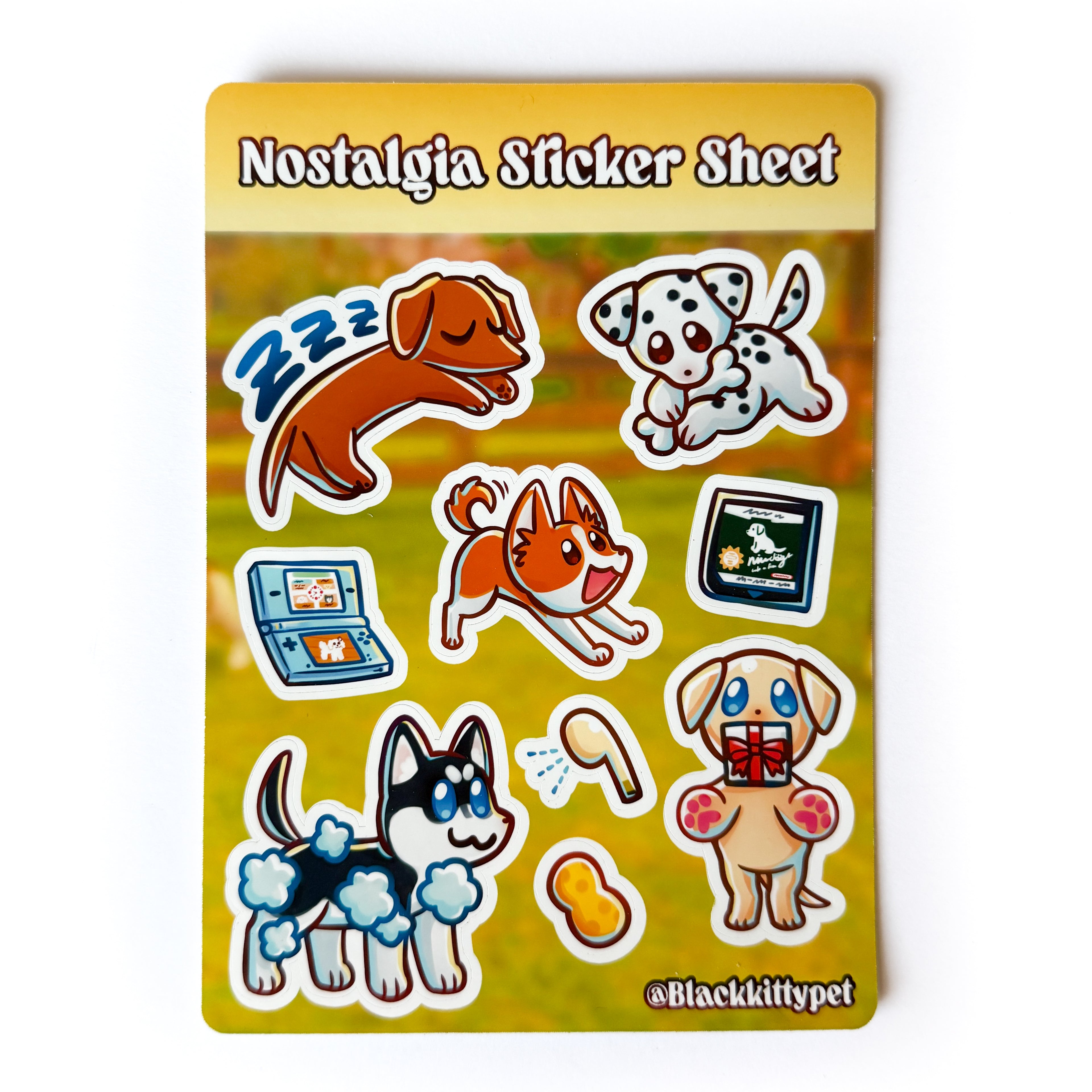Nintendogs Merch Nintendogs Sticker Sheet – Blackkittypet