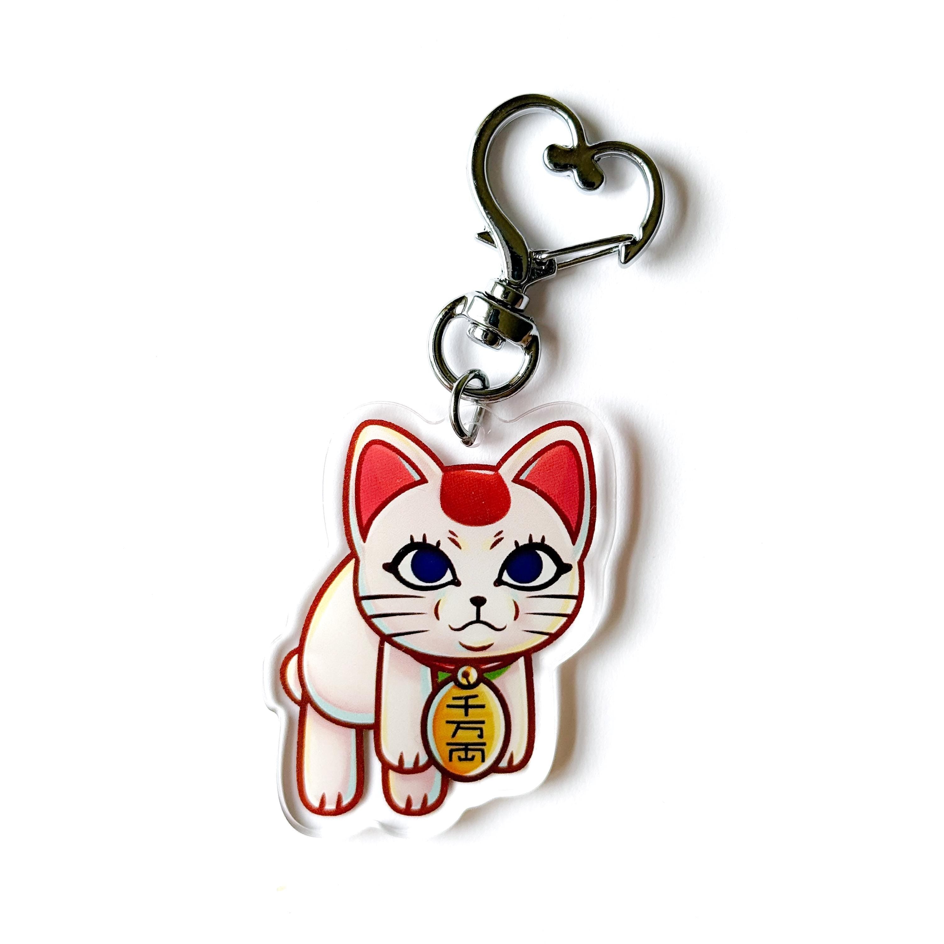 Lucky Cat Acrylic Charm