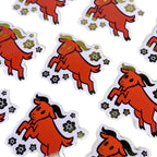 Gold Foil Goat Sticker