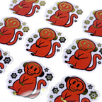 Gold Foil Monkey Sticker
