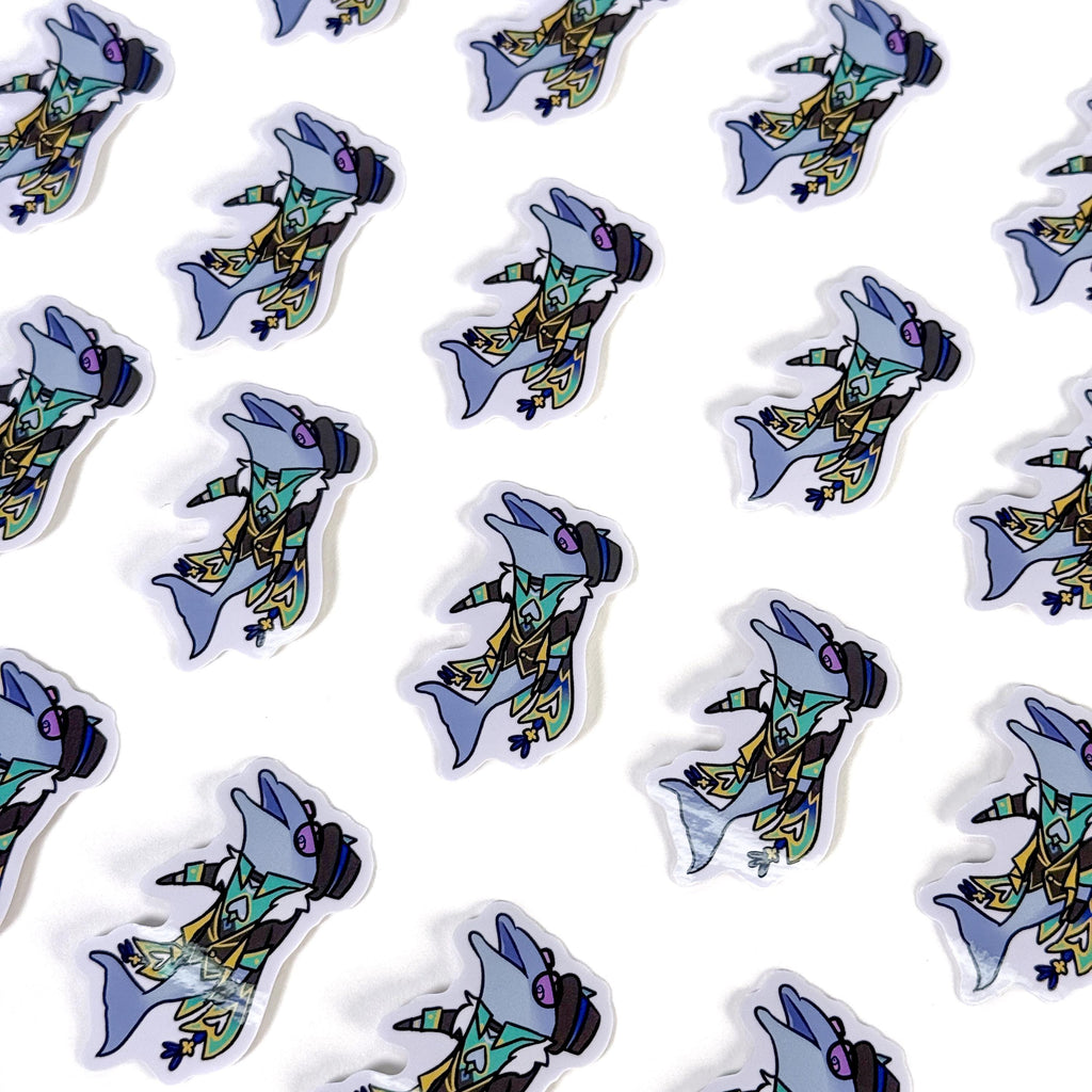 Aventurine Dolphin Sticker