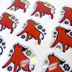 Gold Foil Ox Sticker