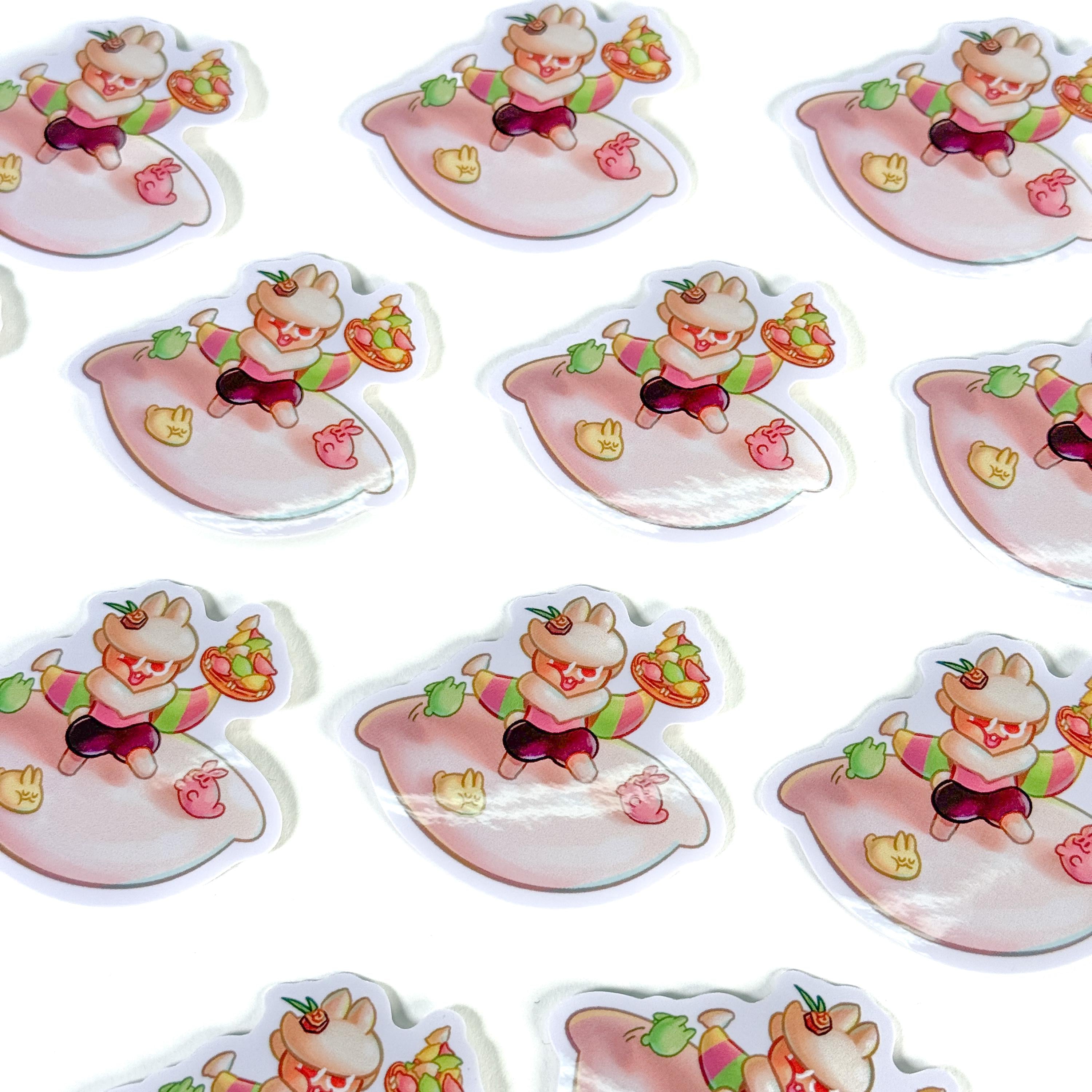 Moon Rabbit Cookie Sticker