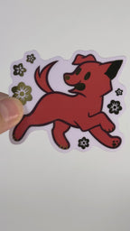 Gold Foil Dog Sticker