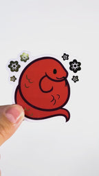 Gold Foil Snake Sticker