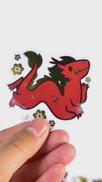 Gold Foil Dragon Sticker